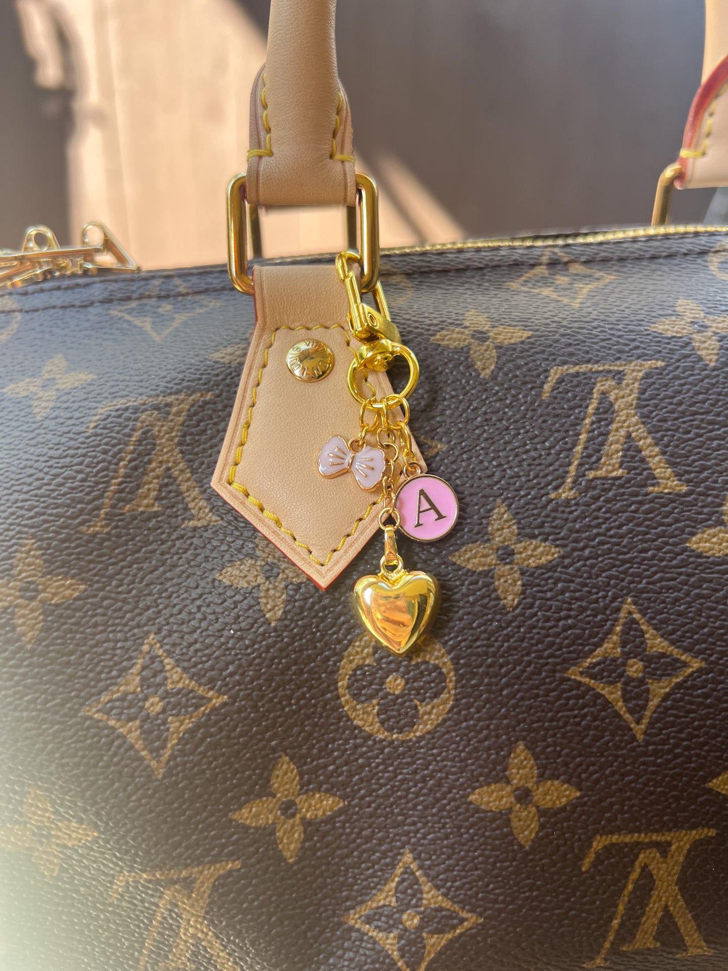 Custom Heart Purse Charm