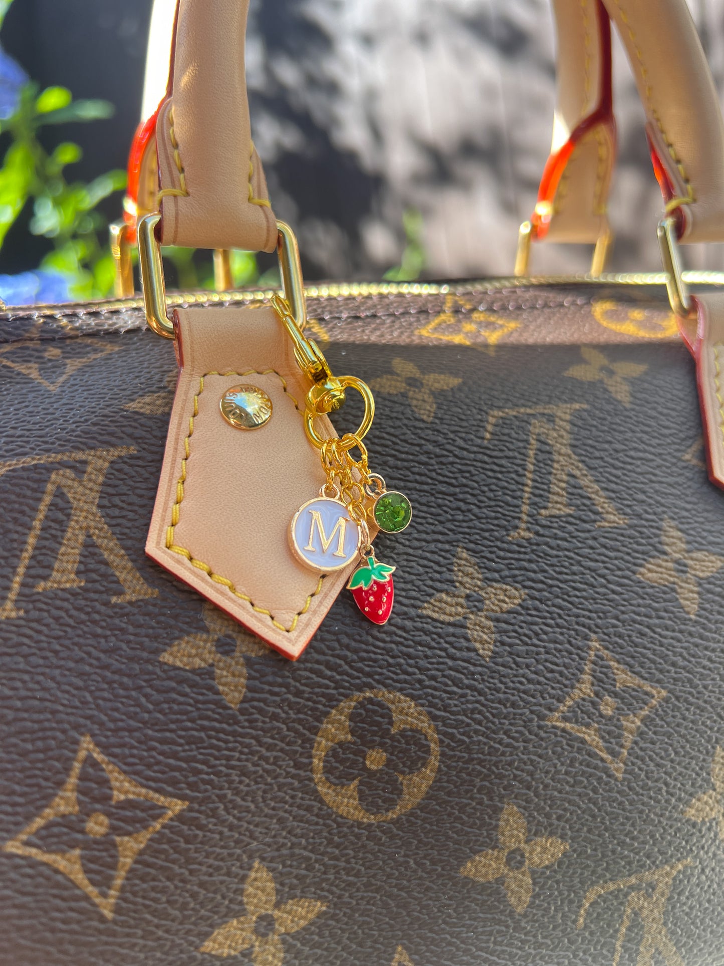Custom Strawberry Purse Charm