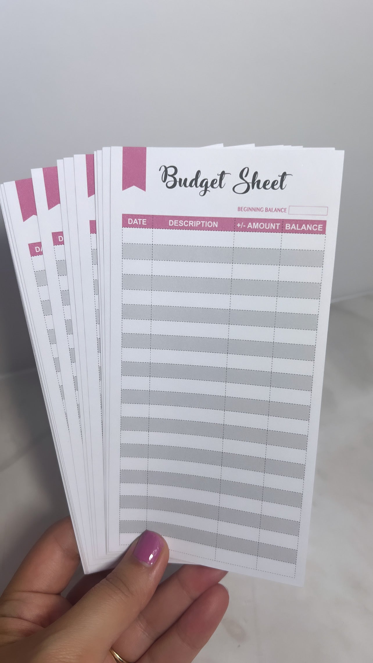 Budget Sheet