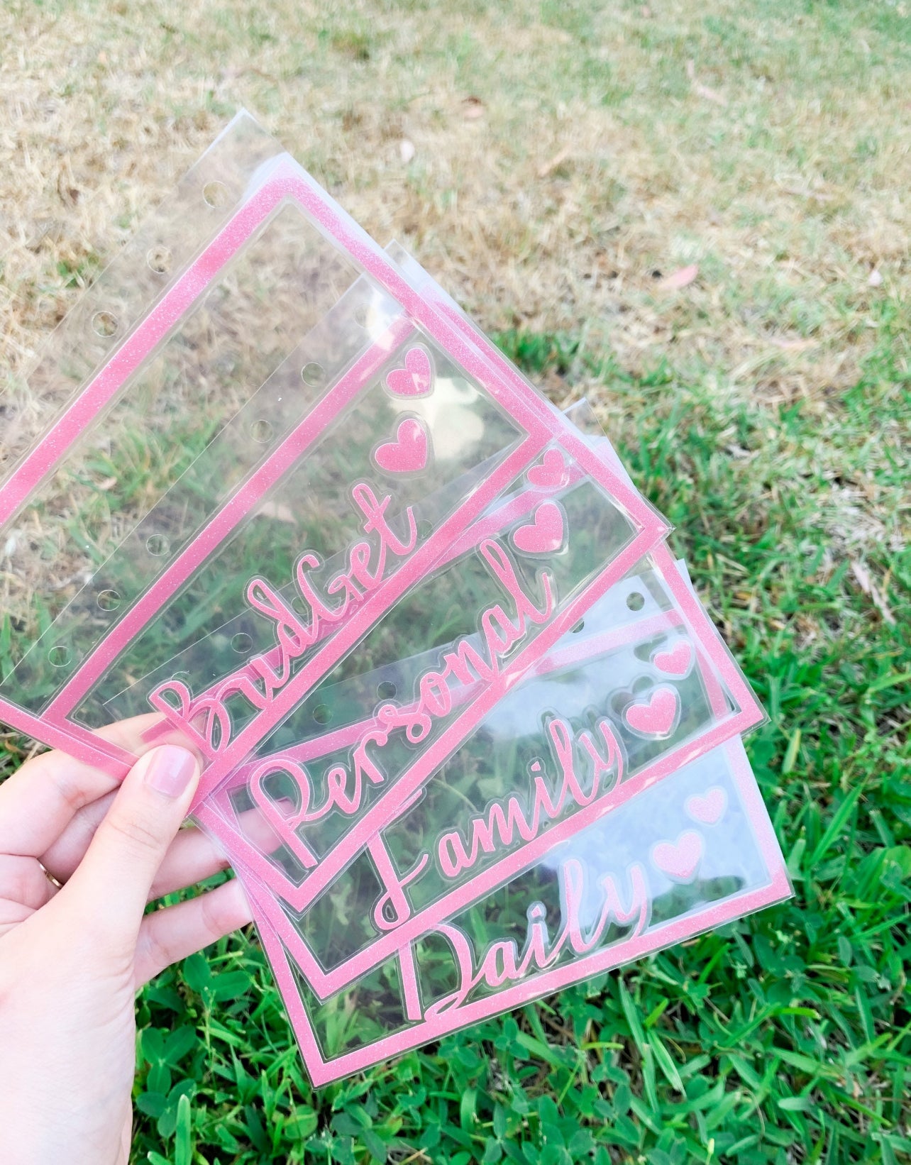 Preppy Hearts Planner Dividers