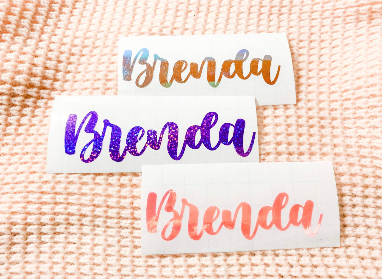 Custom Name Decal Sticker