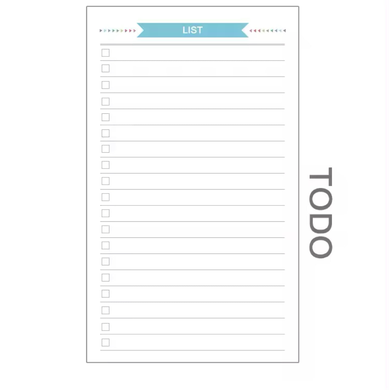 A5 Planner Inserts - Lists