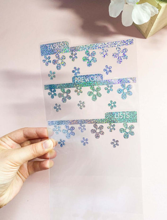 Floral Top Tab Dividers