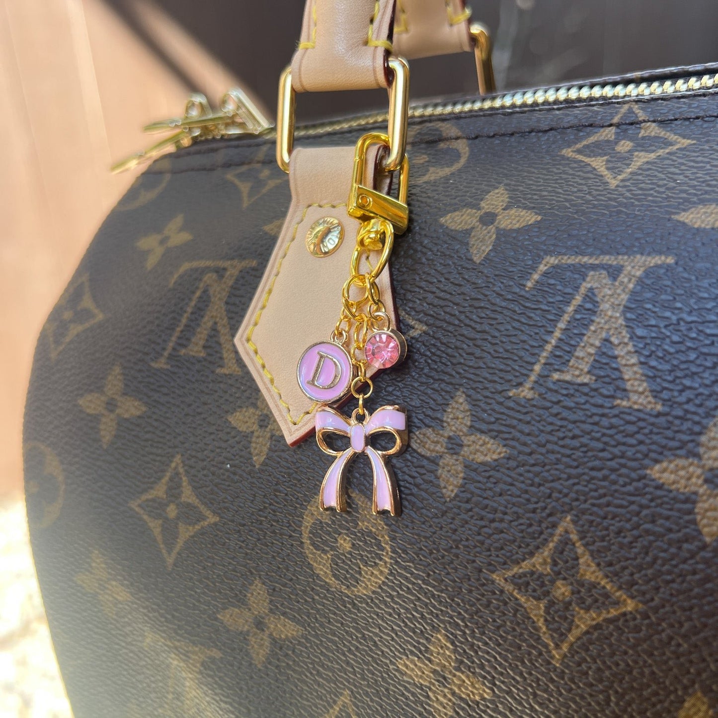 Custom Bow Purse Charm