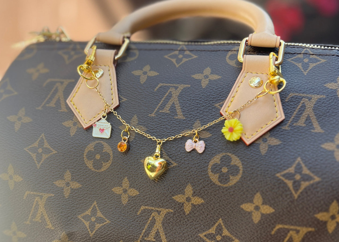 Heart & Happy Mail Purse Charm | Necklace |