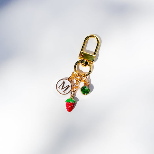 Custom Strawberry Purse Charm